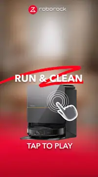 Roborock Saros Z70 Snapchat AR Lens with Run and Clean interactive feature.