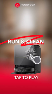Roborock Saros Z70 Snapchat AR Lens with Run and Clean interactive feature.