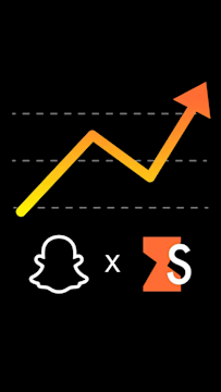 Upward performance chart showing Snapchat Conversions API integration with Stape to improve tracking and ad results.