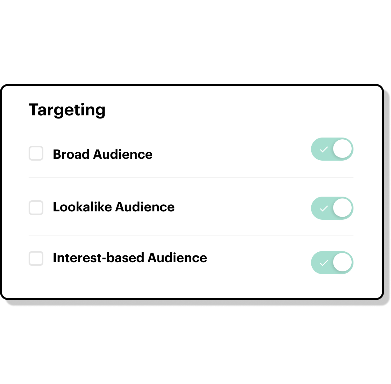 Program box showing you your targeting options.