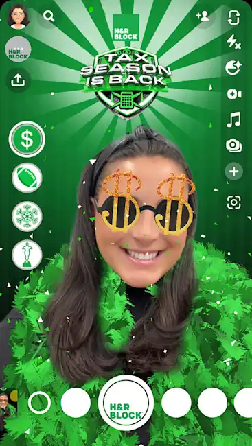 HR Block Tax Season is Back - AR Lens on Snapchat