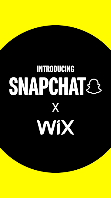 Snapchat and Wix partnership announcement helping small businesses grow with new ad tools.