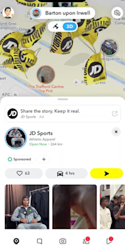JD Sports activated Promoted Places across the UK and France, driving a 15pt lift in ad recall and 20% incremental reach during the peak Christmas period.