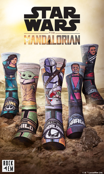 Ad for Star Wars the Mandalorian Socks on Snapchat