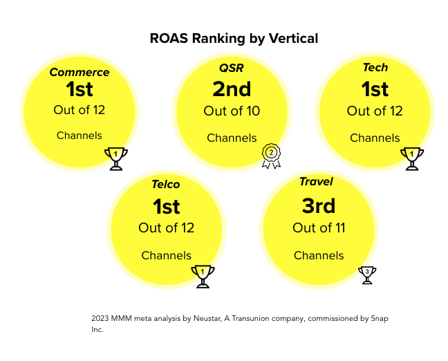 ROAS Ranking by Vertical