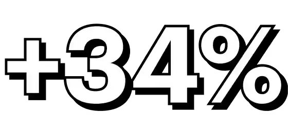 34 %