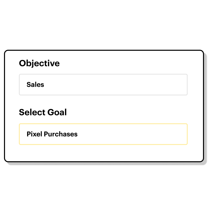 Select your goal dialog box