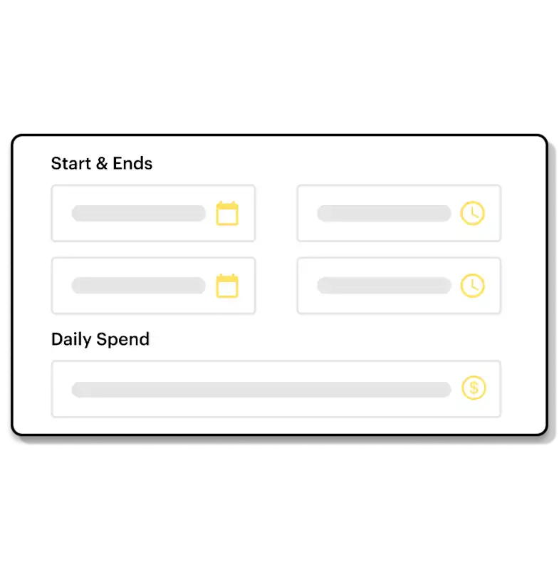 Set your budget and duration