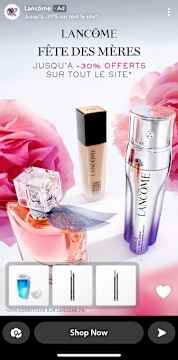 Image that shows Lancome products.