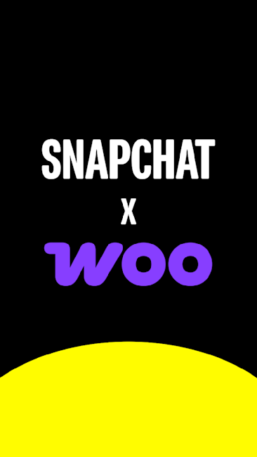 Snapchat x Woo graphic