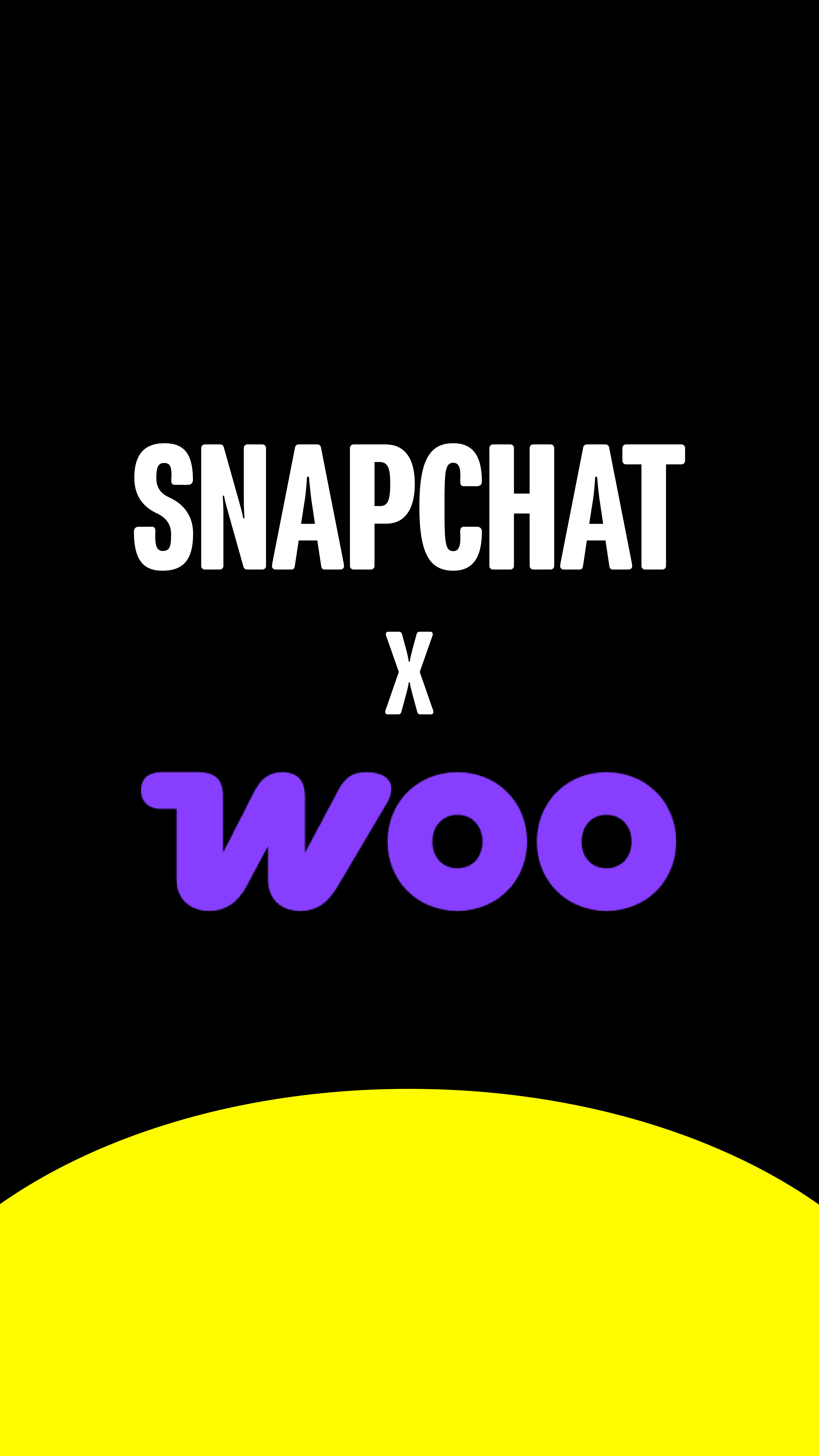 Snapchat x Woo graphic