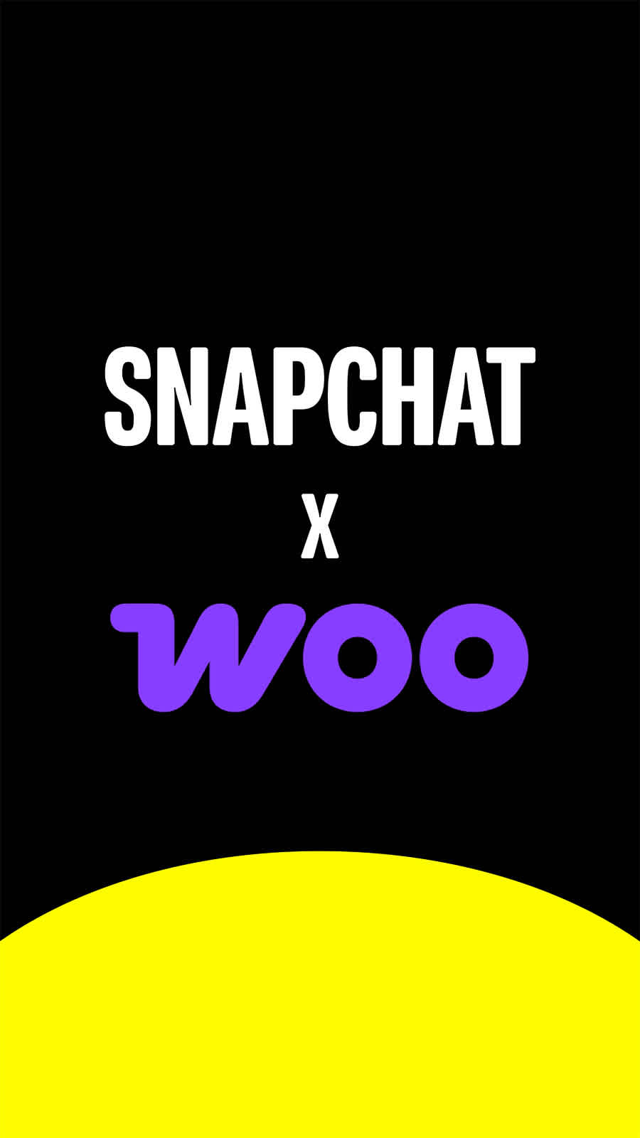 Snapchat x Woo graphic