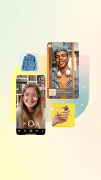 Experiences shopping sur Snapchat avec des createurs et des produits, illustrant des strategies de ventes pendant les fetes.