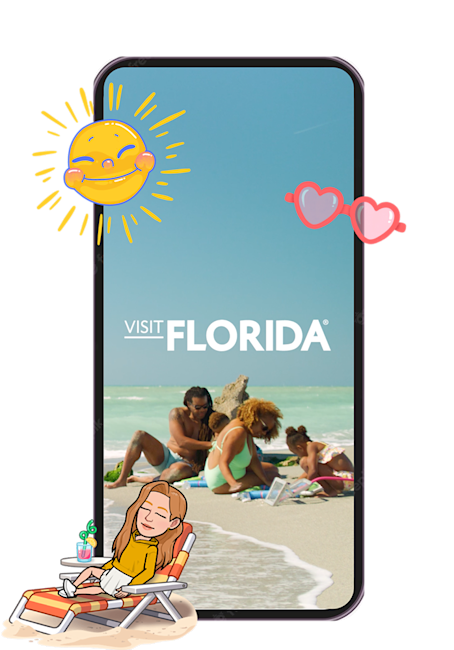 Visit Florida ad on Snapchat