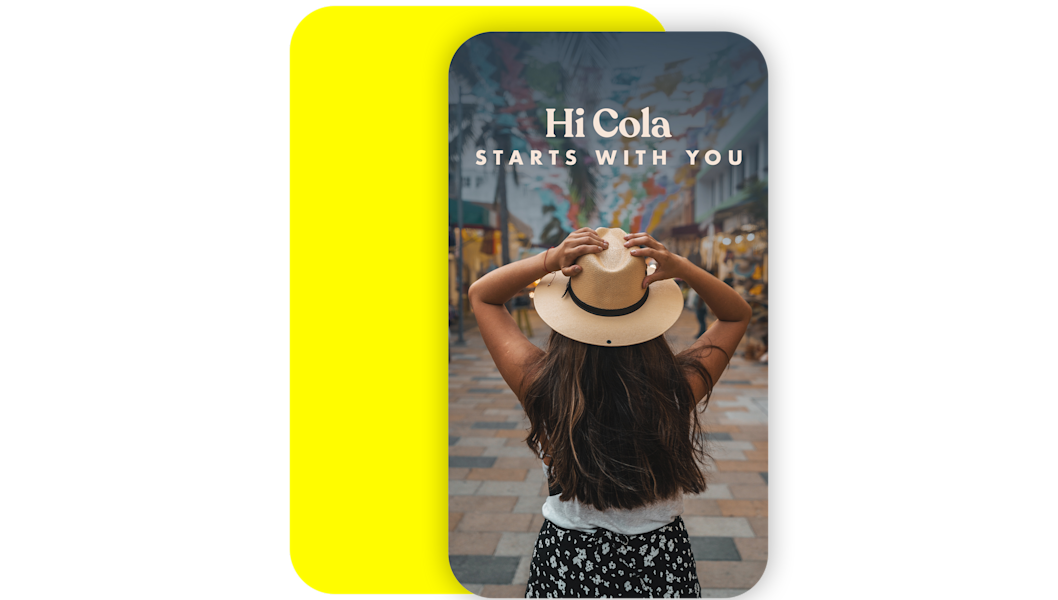 Hi Cola Snapchat ad