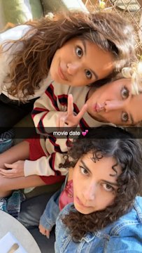 Three friends taking a selfie before a movie date, reflecting social sharing that influences viewing decisions.