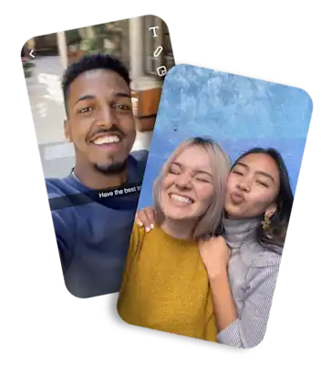 Image of people using Snapchat