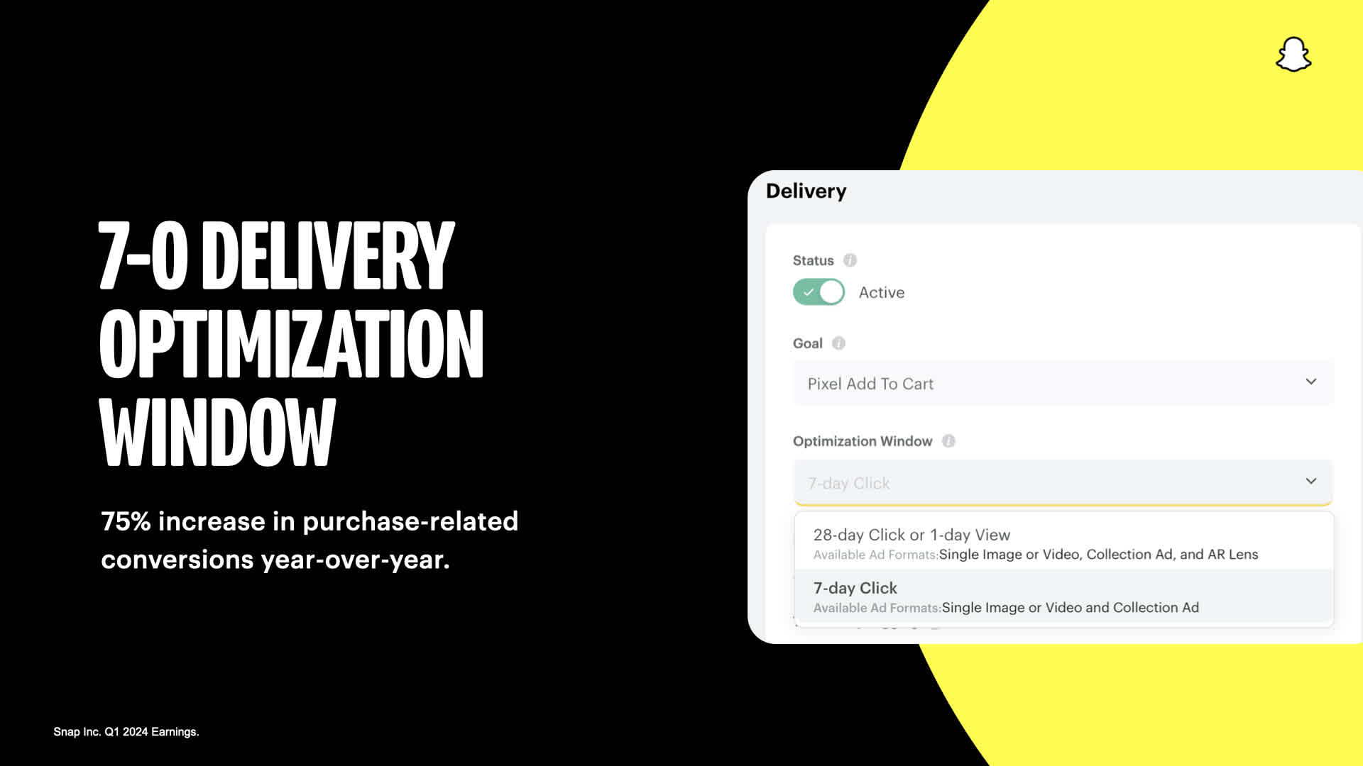 Snapchat 7-0 Delivery Optimization Window