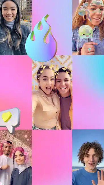 Snapchatters expressing emotions