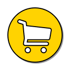 Icon of a shopping cart