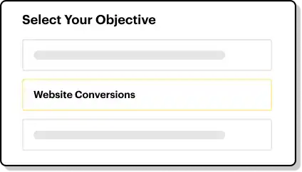 Image showing of a example on how to select your objective