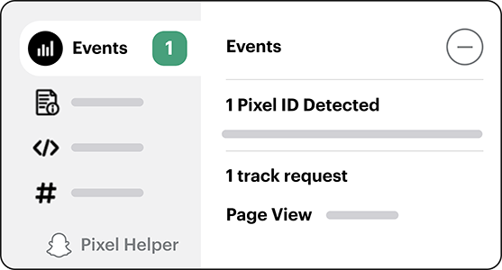 Showing the user how to attach Snap Pixel through the tool