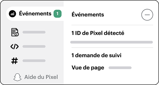 Showing the user how to attach Snap Pixel through the tool