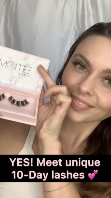 Moitié Cosmetics' user generated Ad on Snapchat