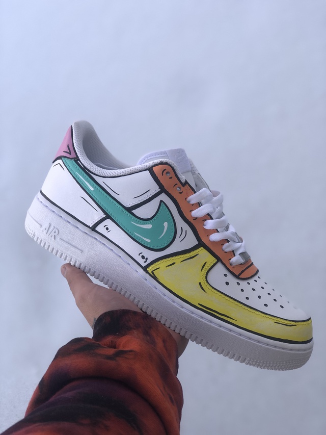 air force ones color block