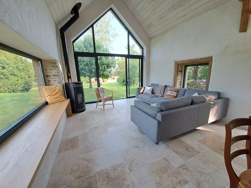 La maison Manon Architecte - Manon Bruel - salon Corrèze 