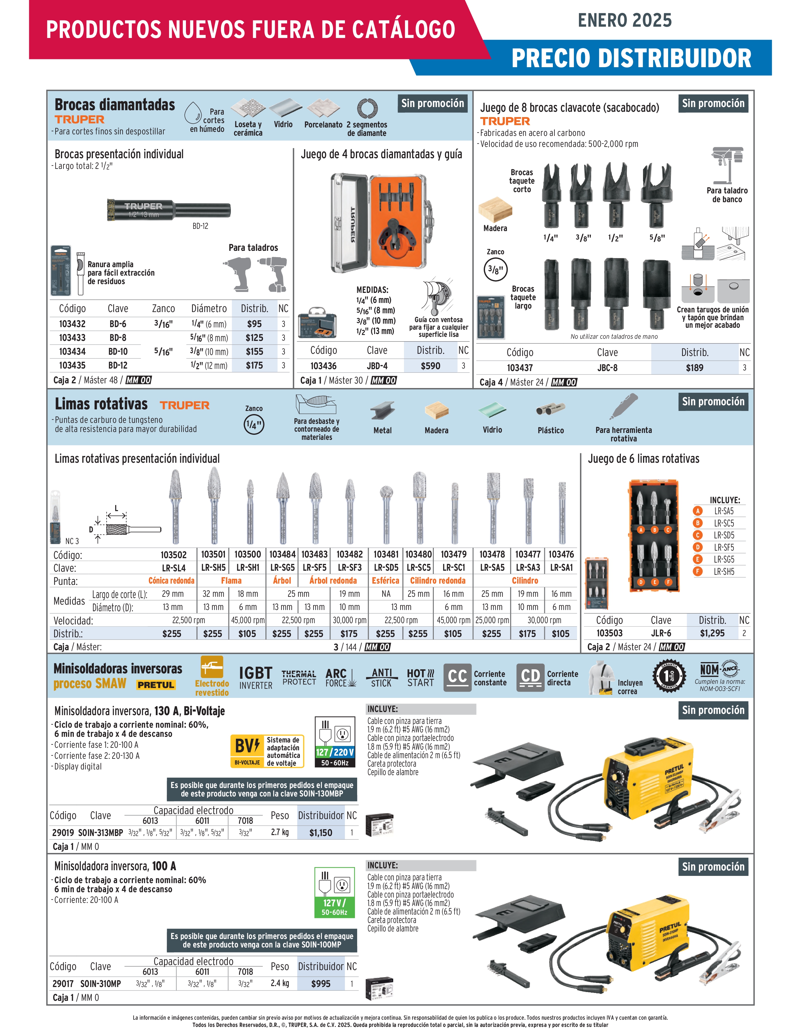 Promotruper Enero 2025 Actualización de Precios Busquedas de Truper