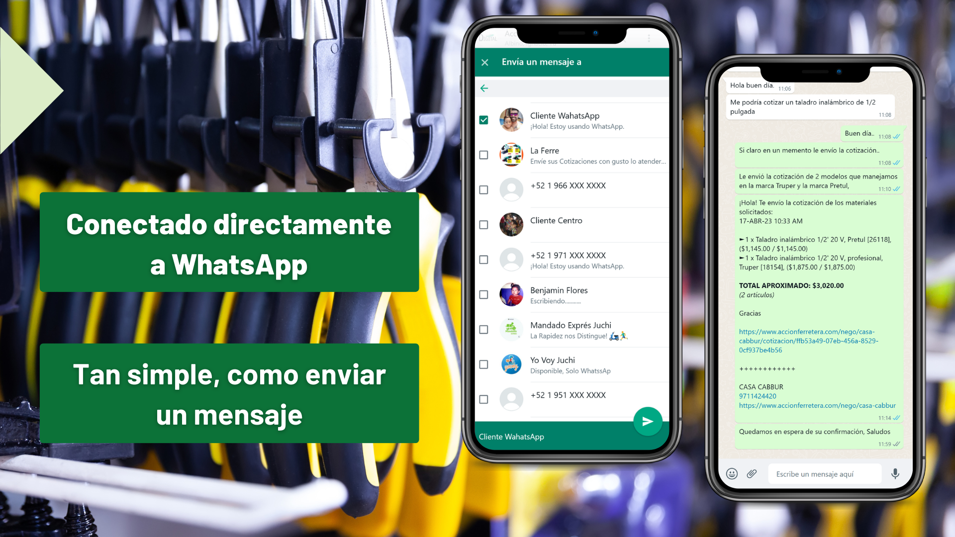 Ahorra tiempo cotizando por WhatsApp