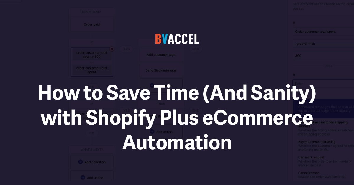 How to Save Time (And Sanity) With Shopify Plus eCommerce Automation Featured Image