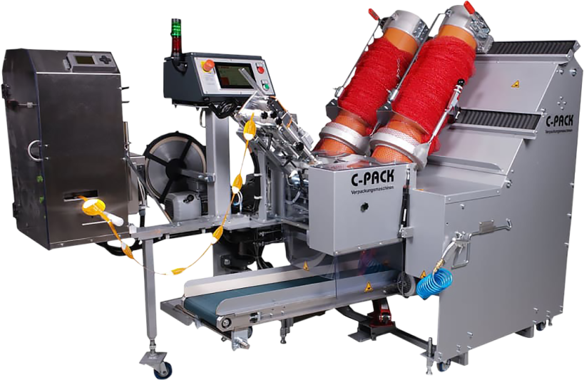Image of the C-Pack VAC 929 Automatic Net Packaging Machine for potatoes and onions at Pepper Equipment.