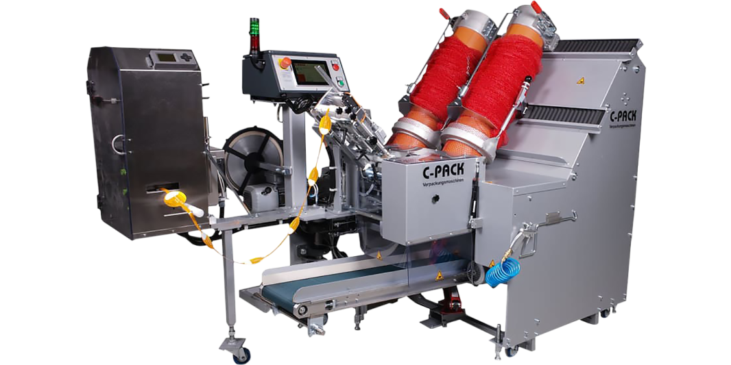 Image of the C-Pack VAC 929 Automatic Net Packaging Machine for potatoes and onions at Pepper Equipment.