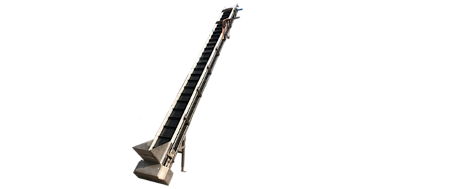 Incline Conveyor three-quarter-view Full-Crop