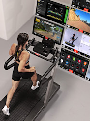 Technogym Run HIIT Treadmill For Cardio Workout Interval Training 