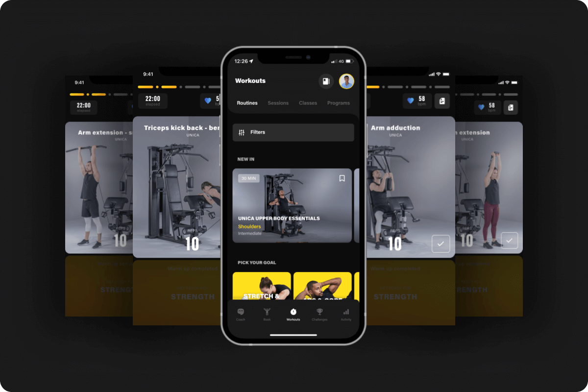 でトレーニングを強化します。Unica | Technogym 日本