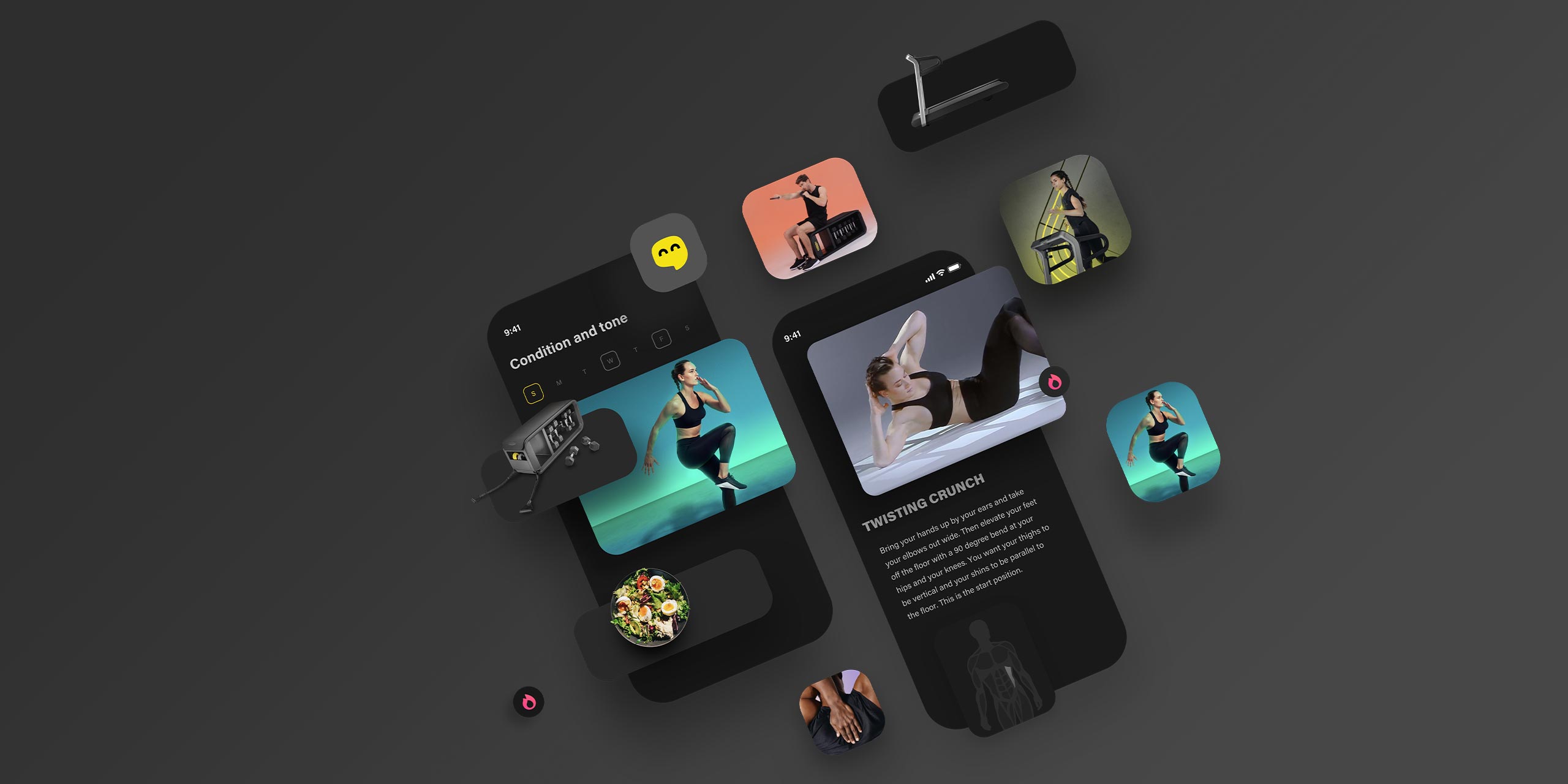 Fitness App — Hero Section  Workout apps, Fitness design, Fitness web