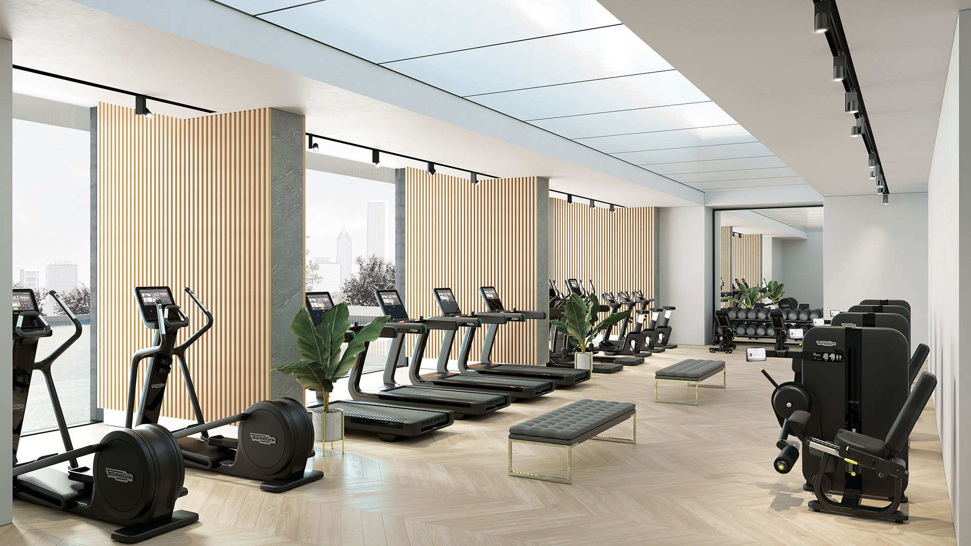Technogym Interior Design helps you design your own gym at home