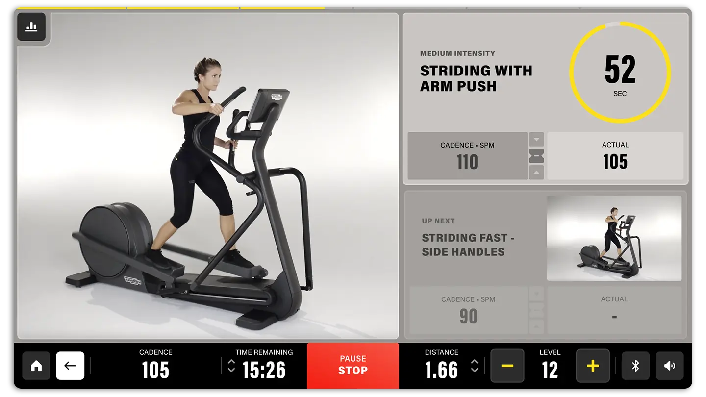 Excite+ Syncro: HIIT elliptical machine | Technogym India