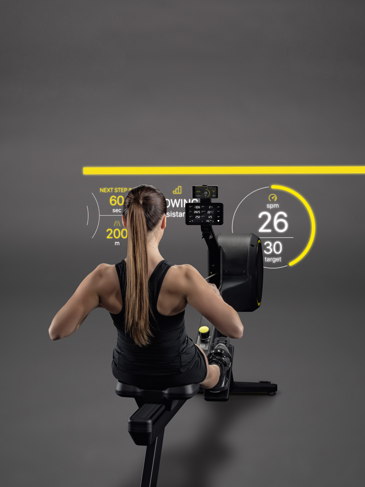  Máquina de remo de fitness - Equipo de ejercicio de remo para  gimnasio y uso doméstico - Entrenador de fitness y cardiovascular para  entrenamiento corporal total - Entrenamiento de resistencia y 