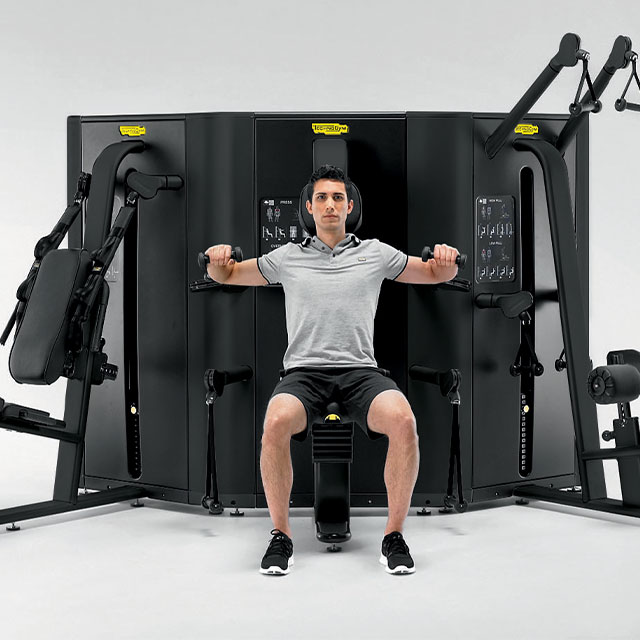 Technogym bench press online bar weight