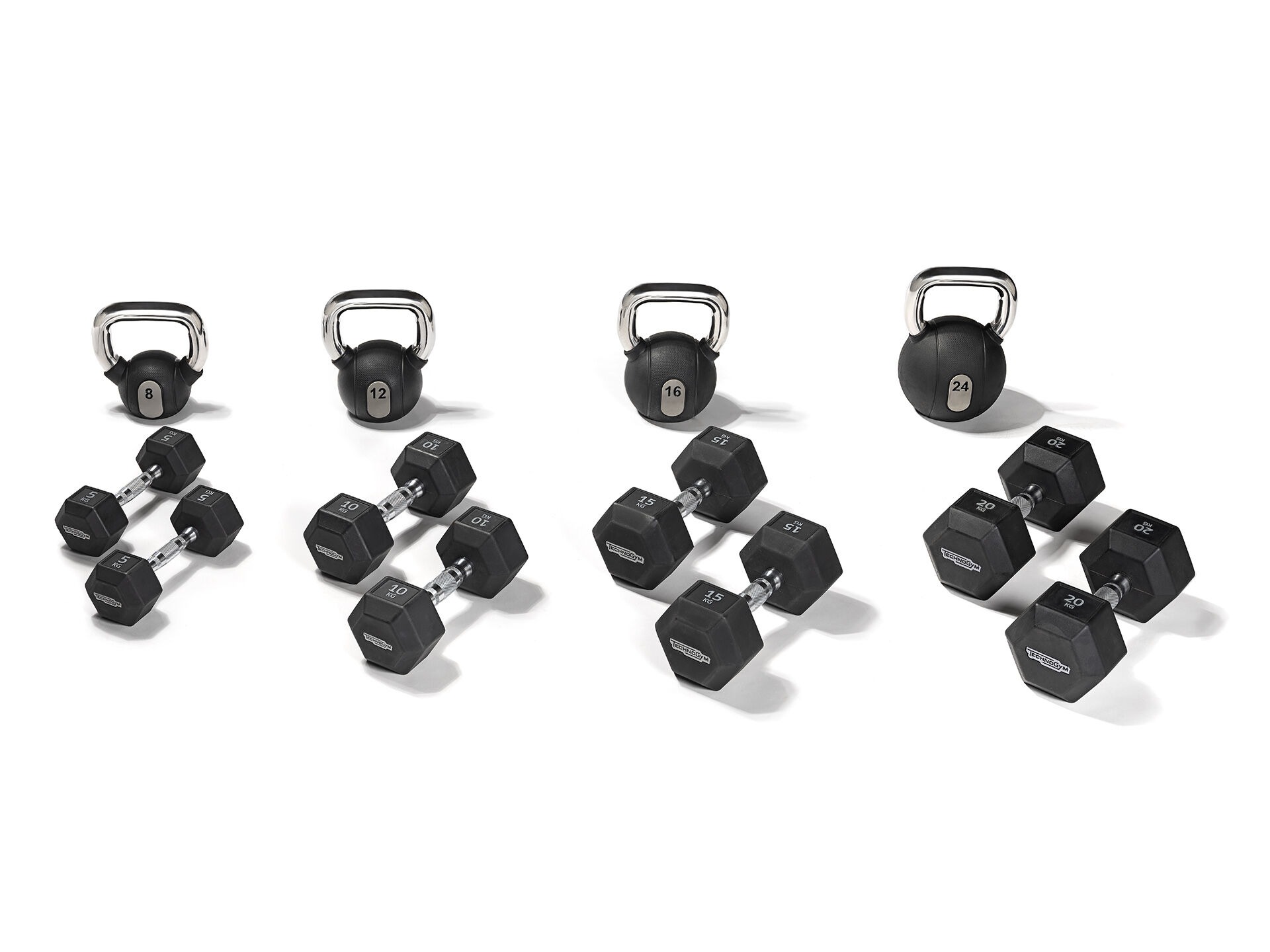 kettlebell-hexagon-dummbell kit-white