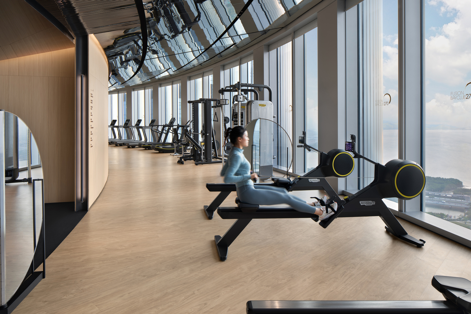 space-saving equipment for home gym hotel gyms — wellness spaces +