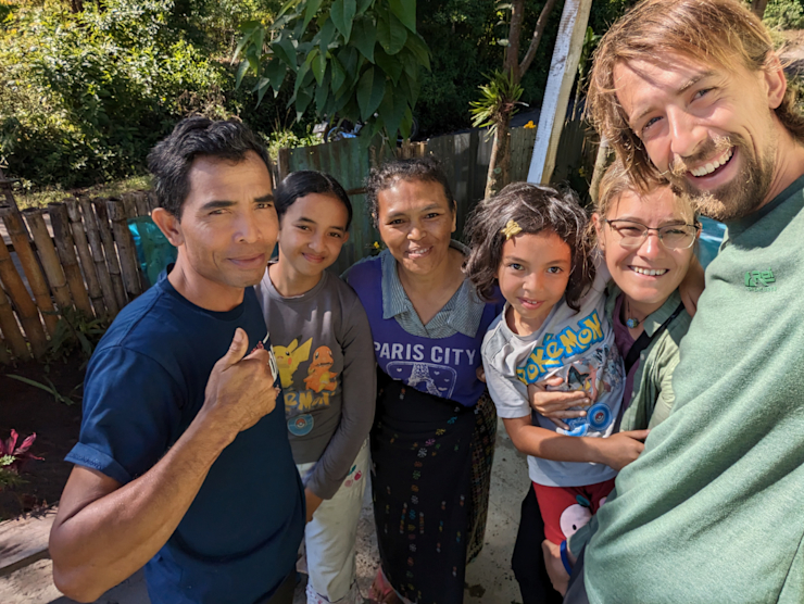 Magdalena, Hironimus a jejich dvě dcerky Magdalena, Hironimus a jejich dvě dcerky