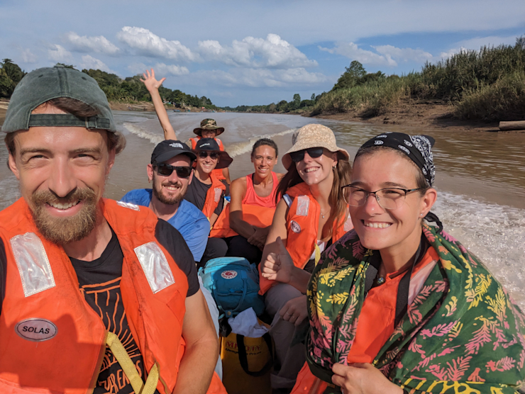 Míša, Nick, náš průvodce, Claire, Mary, Amy a já Míša, Nick, náš průvodce, Claire, Mary, Amy a já