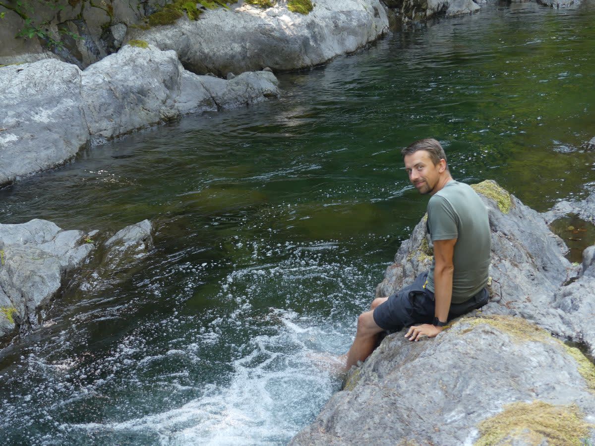 Peřeje na Hot spring creek