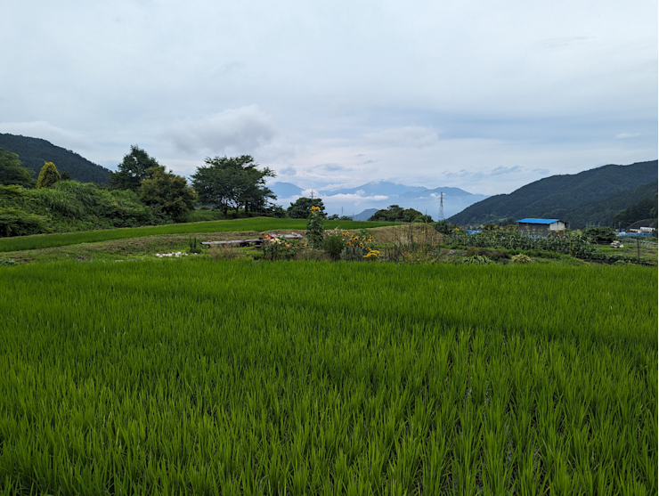 Pohled na hory Joshin´etsukoren Pohled na hory Joshin´etsukoren