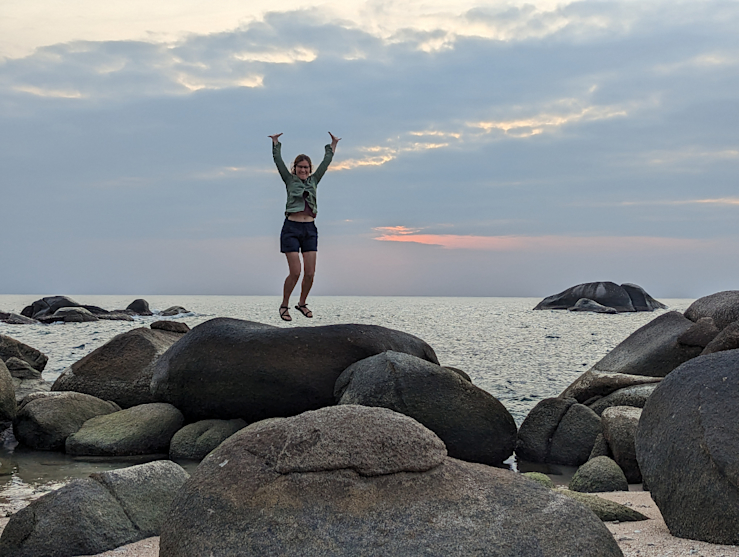 Západ slunce na pláži Západ slunce na pláži